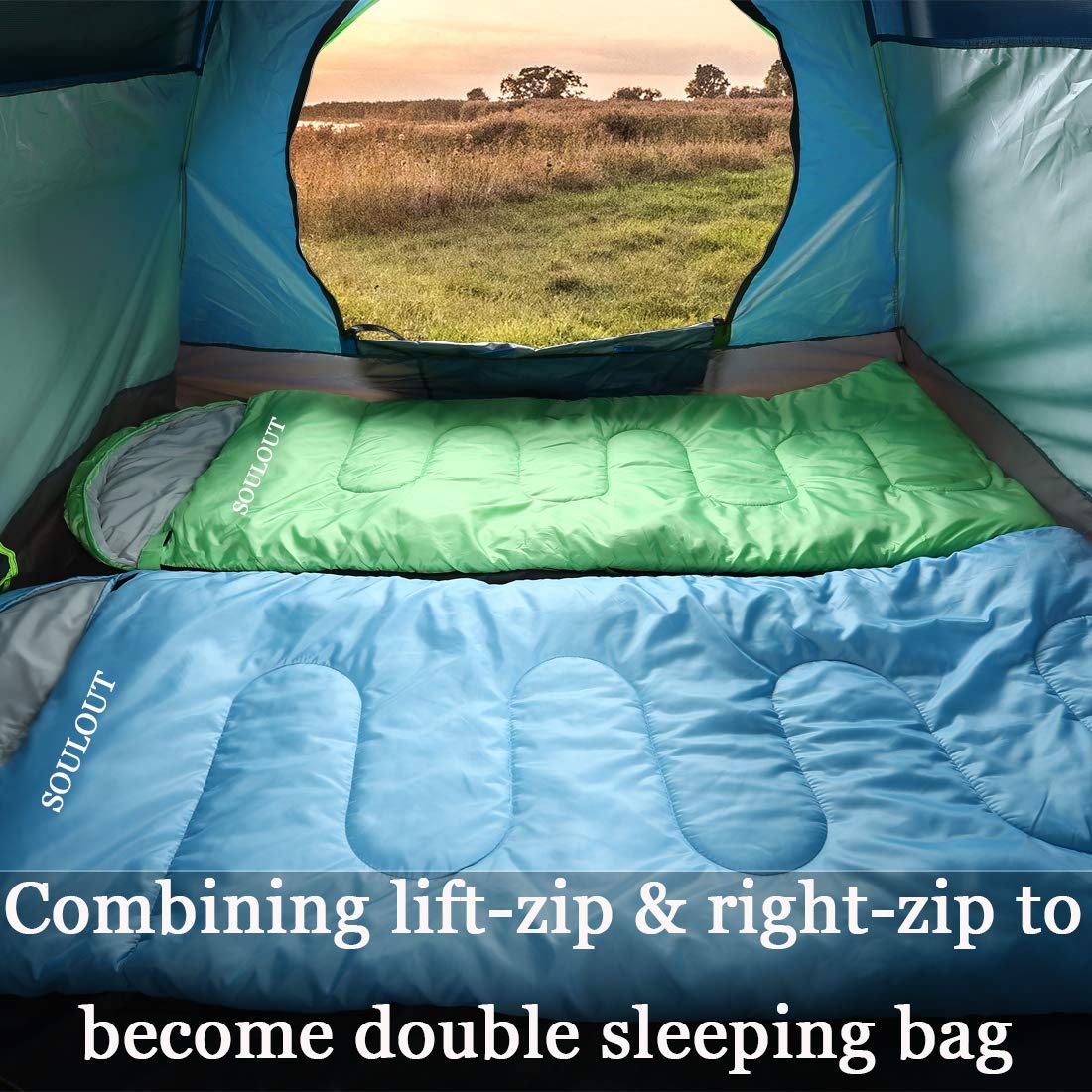 3-4 Season Sleeping Bag for Adults & Kids, Lightweight Warm Cold Weather Camping Bag with Waterproof Compression Sack – Portable for Hiking, Backpacking, Traveling & Outdoor Adventures (Dark Gray)