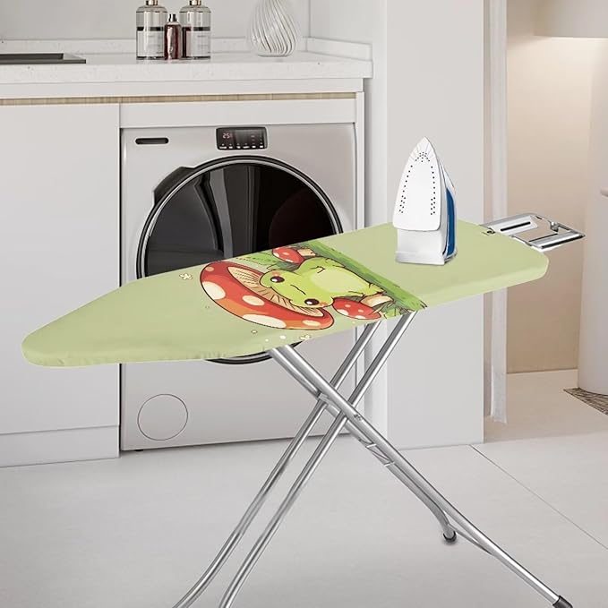 Cute Mushroom Frog Ironing Board Cover and Pad 15x54 Heavy Duty Padding