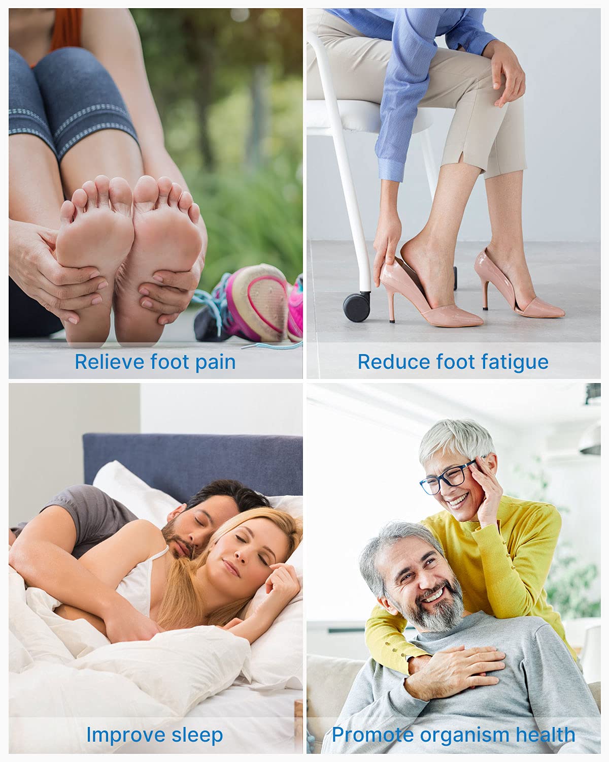 RENPHO Foot Massager Machine with Heat [2026 Upgraded], Shiatsu Foot Massager for Plantar Fasciitis, Foot Massager Machine for Women, Wireless Control, True Full Foot Massager, Up to Size 14, BK