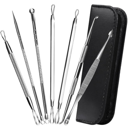 Teenitor 7 in 1 Blackhead Remover Tools, Surgical Grade Pimple Popper Tool Kit, Blackhead Extractor, Pimple Extractor, Black Head Remover for Face Nose