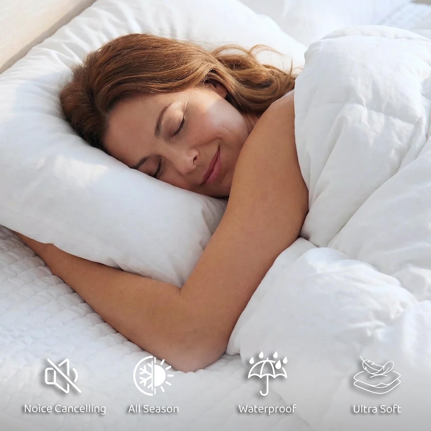PAULATO BY GA.I.CO California King Waterproof Mattress Protector – Fitted Mattress Cover with Deep Pocket, Breathable Noiseless Polyester, Easy Care (California King)
