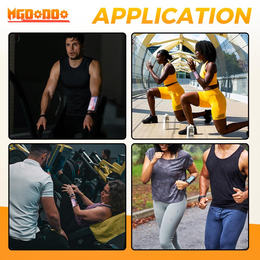 Phone Holder for Running, Wristbands and Forearm Phone Holder Compatible with iPhone 16/15/14/13/12/11 Plus Pro Max,for Ridding Jogging Running, Mobile Phone Armband Wrist Strap Bags Up to 6.9"