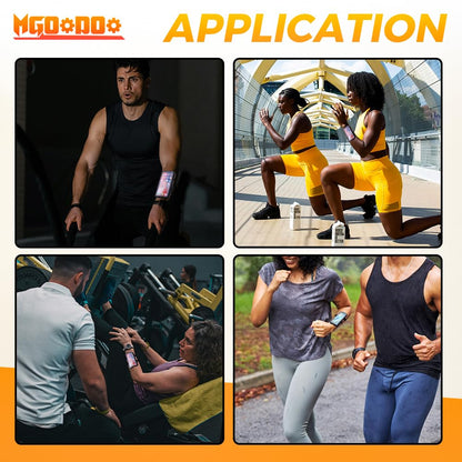 Phone Holder for Running, Wristbands and Forearm Phone Holder Compatible with iPhone 16/15/14/13/12/11 Plus Pro Max,for Ridding Jogging Running, Mobile Phone Armband Wrist Strap Bags Up to 6.9"