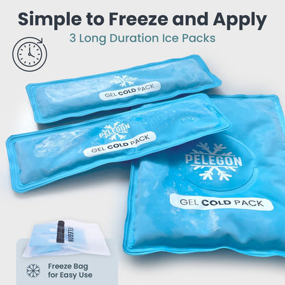 Knee Ice Pack Wrap (1 Pack) - Adjustable Ice Pack for Knees Surgery, Replacement, Arthritis Pain, ACL, Sports Injuries, Post Surgery, for Long Duration - 1 Pack