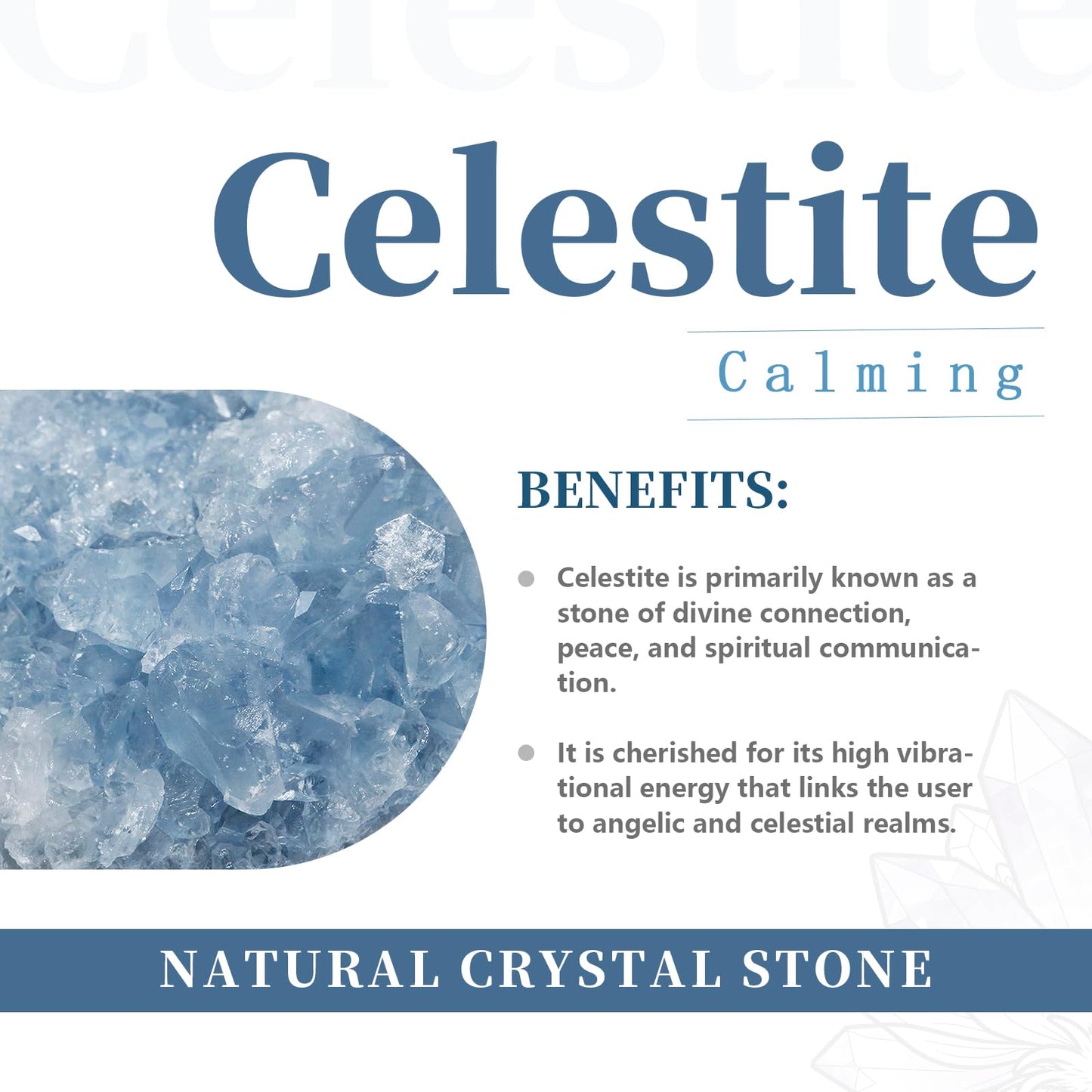rockcloud Natural Raw Blue Celestite Mineral Healing Crystal Cluster Geode Irregular Home Decoration Gemstone Specimen Large