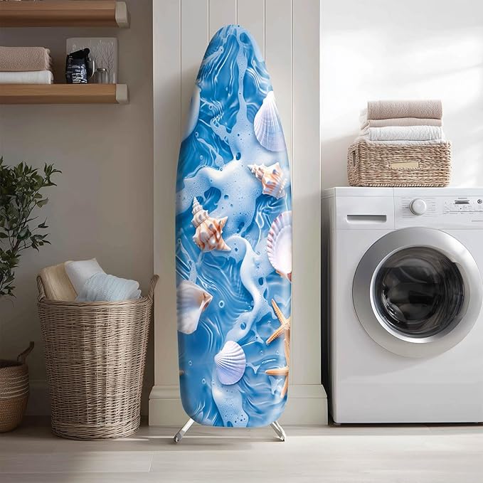 Summer Ocean Shell Ironing Board Cover Stretch Fabric