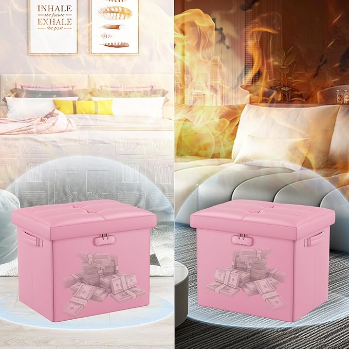 DocSafe Storage Ottoman Foot Rest Stool