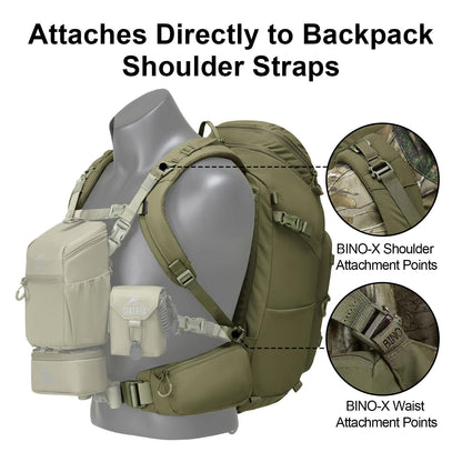 SIATREX SCOUT1800 Hunting Daypack – 500D DWR Tear-Resistant Nylon, Lightweight Tactical Backpack with MOLLE Webbing & Hydration Compatible, for Archery, Scouting, and Backcountry Hunts