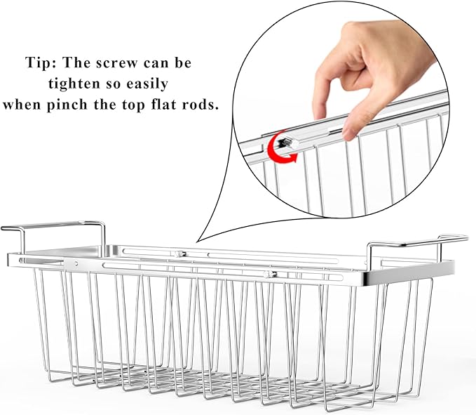 Orgneas Freezer Baskets for Chest Freezer, Capacity Expandable Deep Freezer