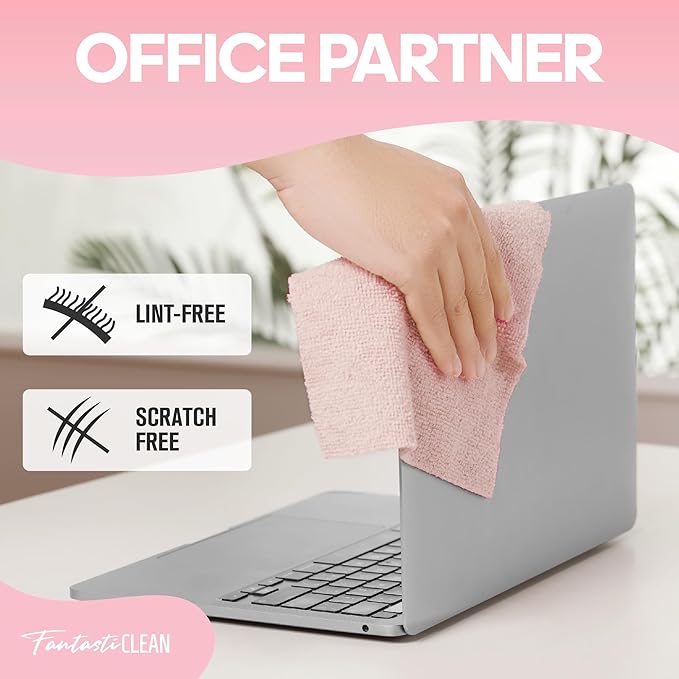 Fantasticlean Microfiber Cleaning Cloth Roll 4 Rolls 240 Pack, Tear Away