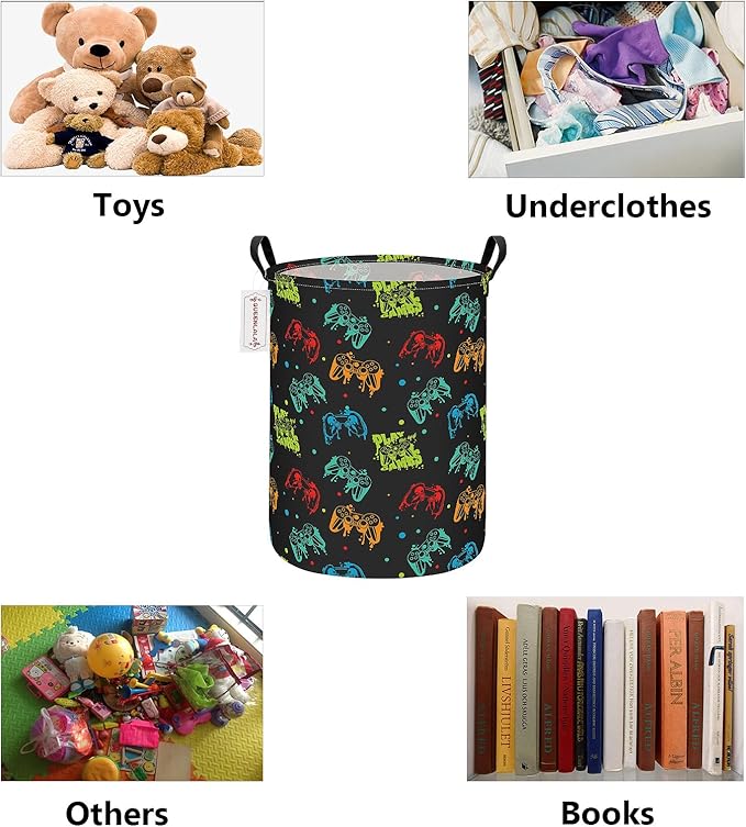 QUEENLALA Large Storage Basket, Laundry Hamper/Bathroom/Home Decor/Collapsible