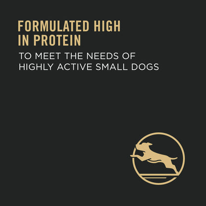 Purina Pro Plan Small Breed Dry Dog Food Chicken and Rice Formula With Guaranteed Live Probiotics - 18 lb. Bag