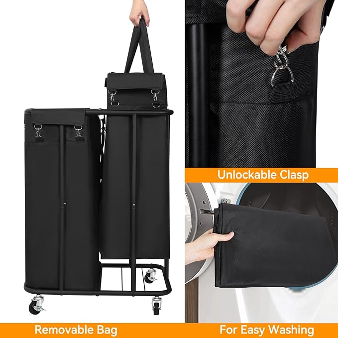 WOWLIVE Double Laundry Hamper