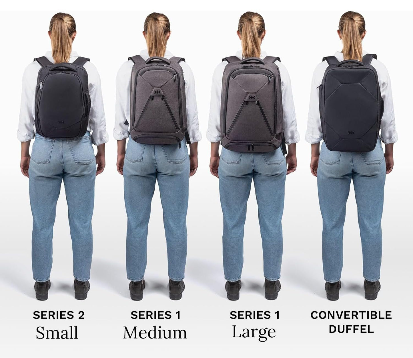 Knack Series 1 Laptop Backpack Fits up to 15 Inch - Knack Bags Carry-On Backpack, TSA Approved, Expandable Travel Backpacks With 3 Day Outfit Capacity (Indigo Blue, Medium)