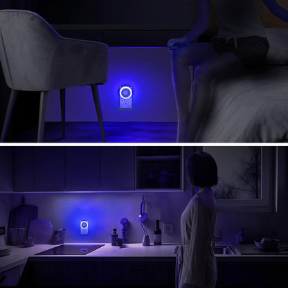 Briignite Motion Sensor Night Light, 4 Pack, Night Lights Plug into Wall, Auto On/Off Motion Activation Nightlight, Energy-Saving 0.6W LED, Daylight White, Ideal for Kids, Bedroom, Bathroom