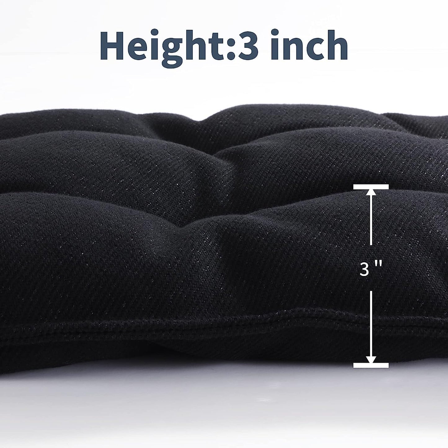 MABOZOO Indestructible Dog Bed - Chew Proof Crate Pad, Durable for Aggressive Chewers, Washable Mats for Small Puppy, Black, 17x23 in