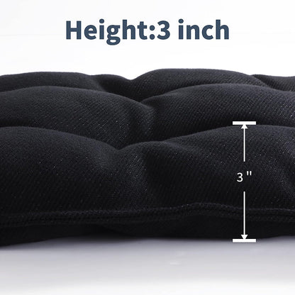 MABOZOO Indestructible Dog Bed - Chew Proof Crate Pad, Durable for Aggressive Chewers, Washable Mats for Small Puppy, Black, 17x23 in