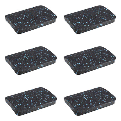 BestXD Heavy Duty Treadmill Mat Pads - 6 PCS 0.55" Ultra-Dense Rubber Anti-Vibration Pads - Professional Grade Floor Protection for Large Machines and High-Impact Use