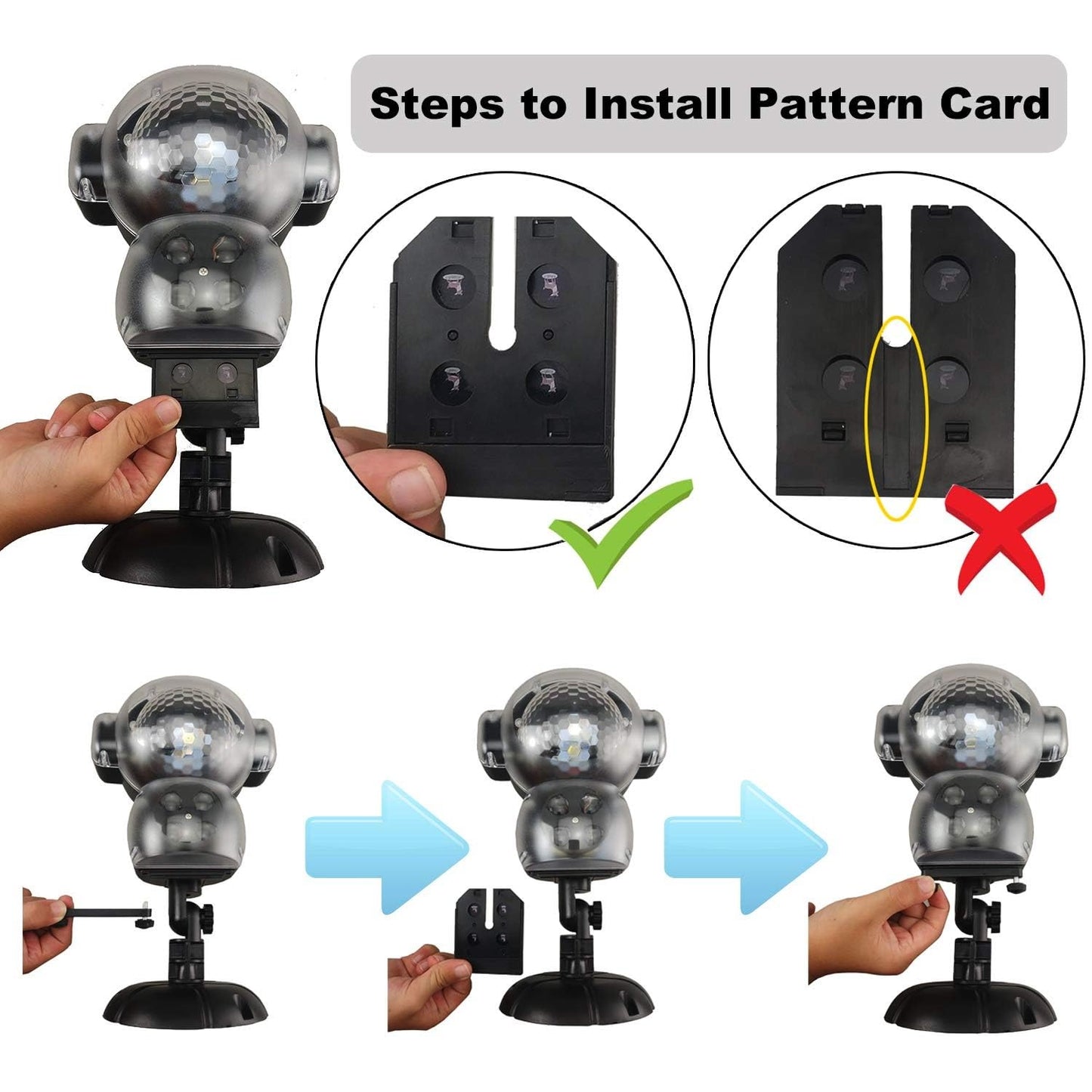 UPODA LED Snowfall Halloween Waterproof with Remote Control Timer and Music Player Anime Snow Light Projector for Outdoor Wedding Holiday Party Decorations