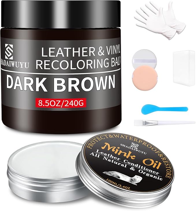 SHADAIWUYU 8.5oz Leather Recoloring Balm
