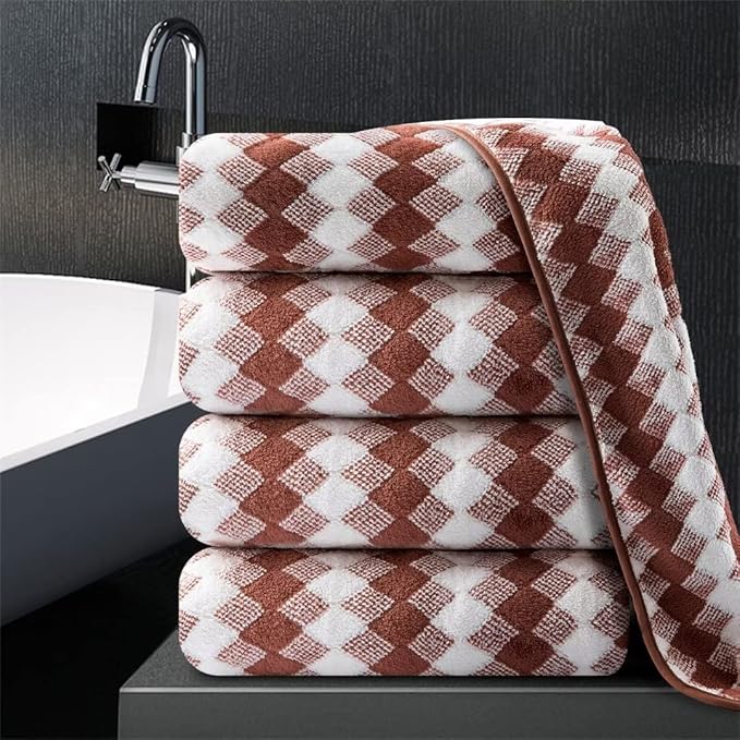 Bath Towel Set 4 Pack-35x70 Towel, Extra Large Bath Sheet Ultra Soft Bathroom