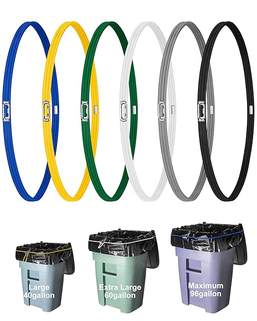 Large Rubber Bands for Trash Can Fits up 40-96 Gallon Extra Large Trash Can