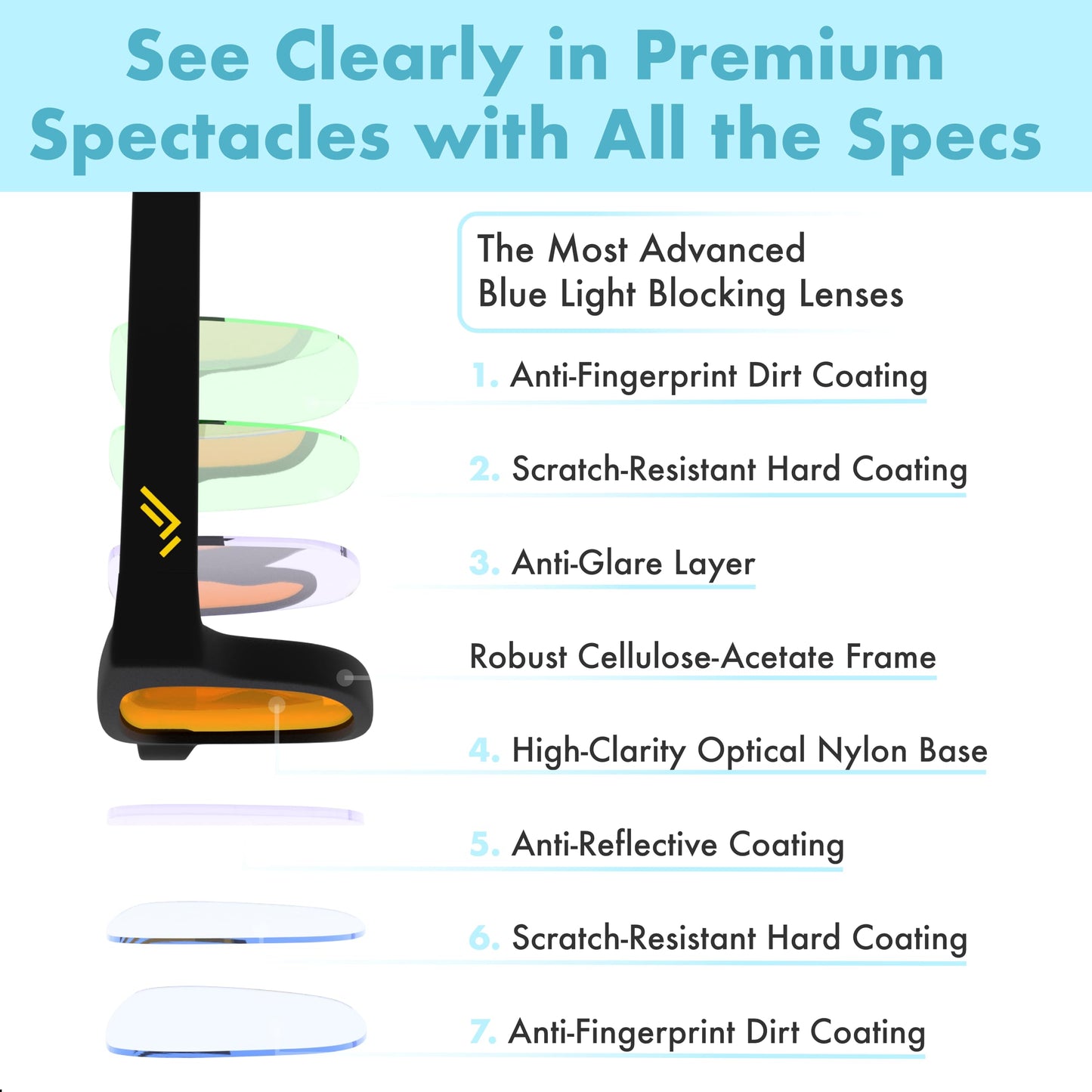 Orange Blue Light Blocking Glasses for Better Sleep - 99.5% Premium Acetate Computer Migraine Glasses for Women & Men - Amber Gaming Glasses - TV Blue Light Blockers Gamer Glasses for Eye Strain