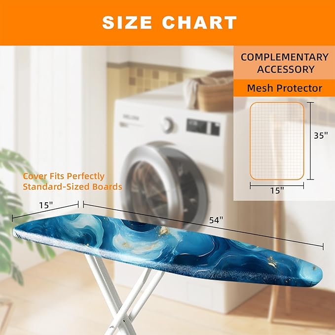 Ironing Board Cover 15x54 Inch- Standard Cotton Cover