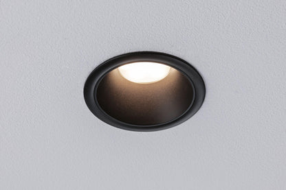 Paulmann 94869 LED recessed luminaire 3-Step dimming Cole Basic Set 3-Piece Set IP44 Round 88mm Coin 3x6W 3x470lm 230V 2700K