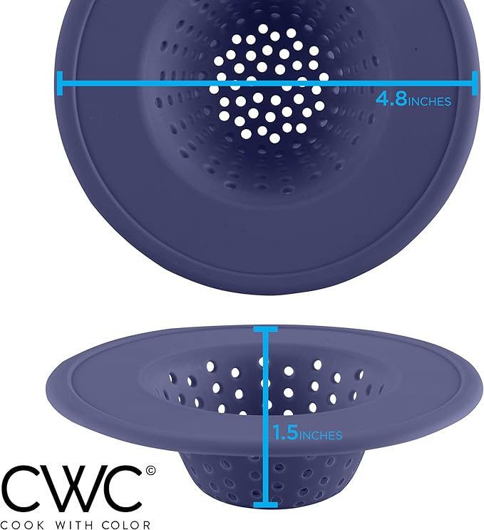 COOK WITH COLOR Kitchen Sink Strainer, Flexible Sink Strainer, Sink Drain