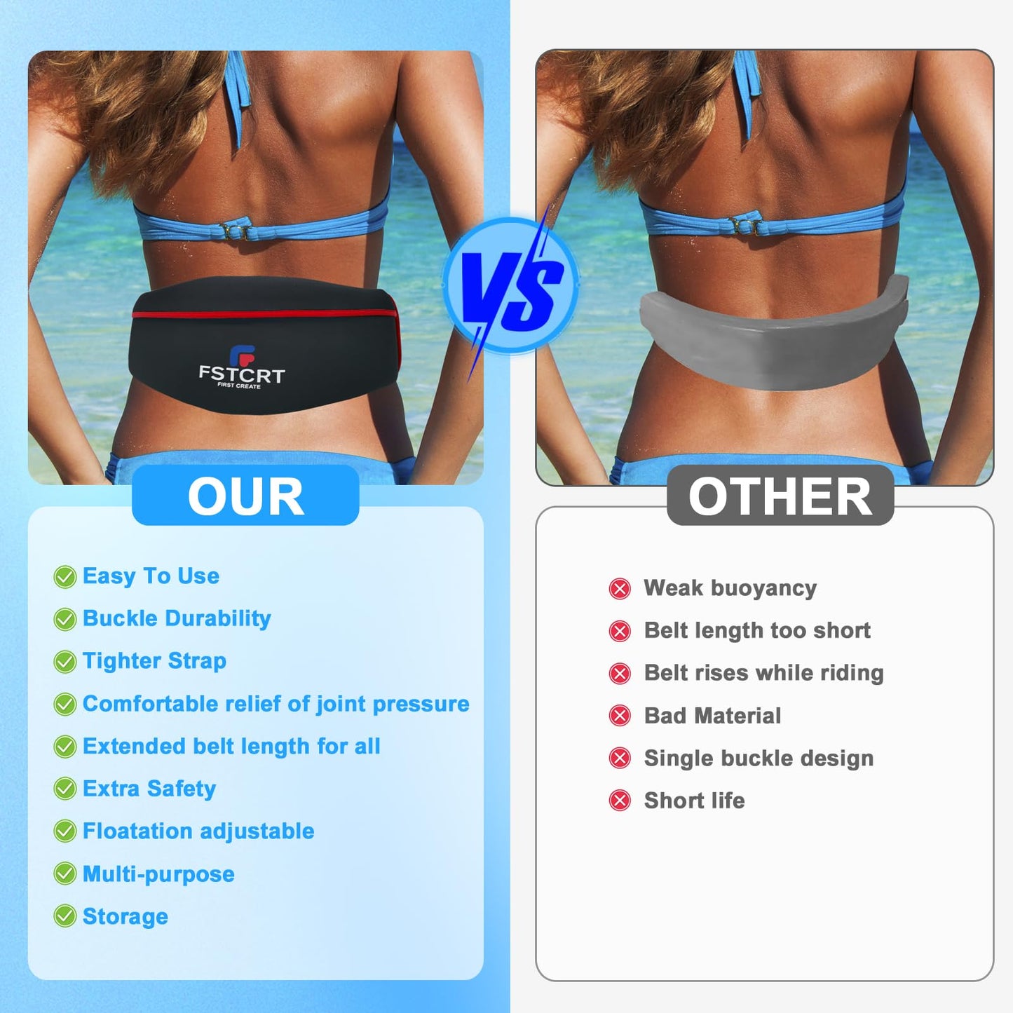 Swim Belts for Adults, Flotation Belt, Water Aerobics Belt, Swimming Belts for Exercise, Pool Exercise Equipment for Woman and Man, Water Aerobic Equipment