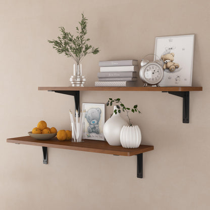 NEODROP 6-Pack 6 Inch Heavy Duty Shelf Brackets, Premium Metal Wall Bracket for Mantel, Countertop Support, Garage Storage Shelves | Floating Shelf Hardware | High Strength Corner Brace