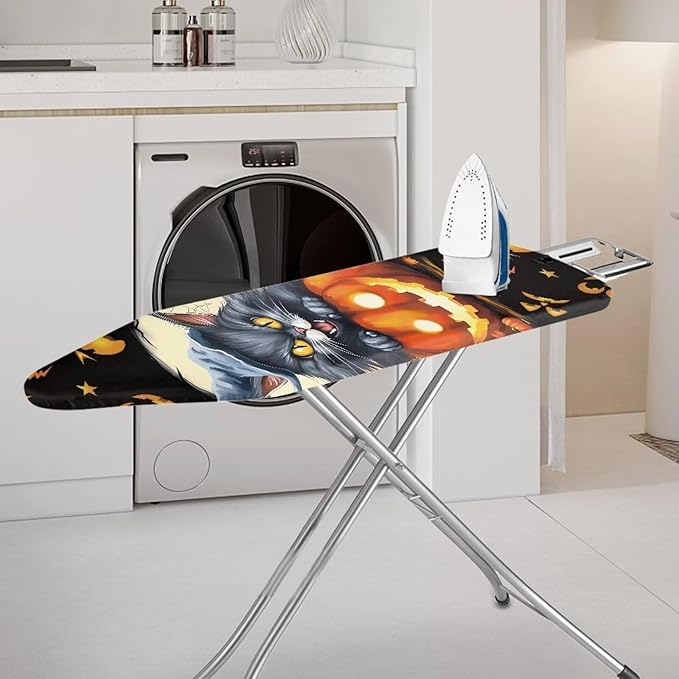 ZDCUSTOM Pumpkin Cat Ironing Board Covers Halloween Replacement Iron Board Cover