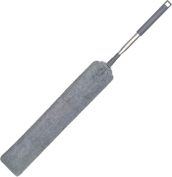 Upgraded Under Appliance Cleaning Gadgets, Microfiber Gap Duster, Skinny Flat