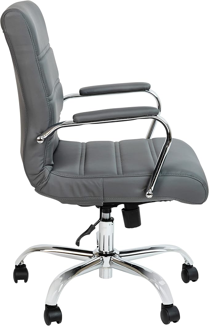 Flash Furniture Whitney Mid-Back Swivel LeatherSoft Desk Chair
