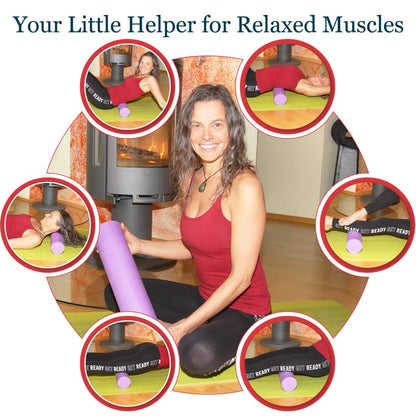 Small Size Low-Medium Density EVA 4 Inch Foam Roller for Back &Leg Pain; Sore Muscle Recovery; Trigger Point Massage Roller Ø3.75x18inch Physical Therapy; Helps as Spine Cracker Stretcher