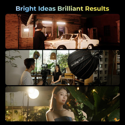 SMALLRIG RC 220D Pro 220W COB Video Light, Daylight Continuous Output Light 5600K, CRI 95+, Modular Body Design Bowens Mount Light, Support 3 Power Supply Methods, App Control for Photography