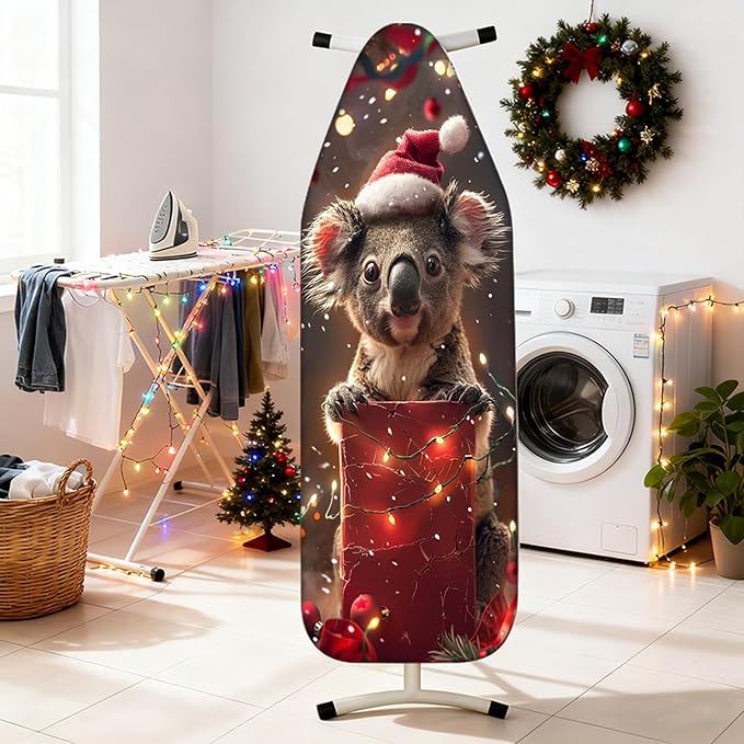 Nuxovilar Ironing Board Covers Winter Koala Pattern Polyester 15x54 Inches