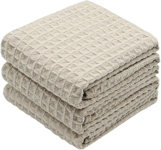 Waffle Weave Absorbent Kitchen Dish Towels