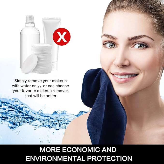 SINLAND Microfiber Facial Cloths Fast Drying Washcloth 12inch x 12inch