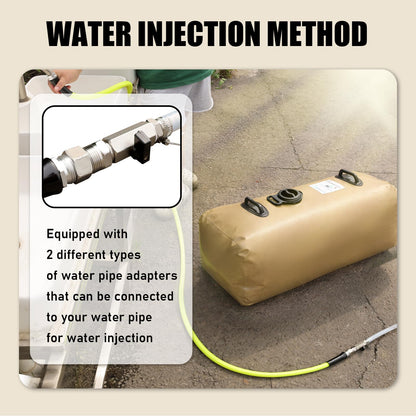 Yellow Drinking Water Storage Bladder,25 Gallon Portable Water Bladder Tank, RV Water Tank, Can Be Used for Storing Drinking Water, Camping, Traveling, Wilderness Survival Patrols, Etc.