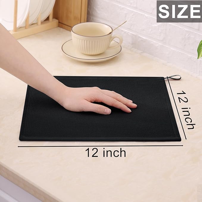 Homaxy 100% Cotton Waffle Weave Dish Cloths