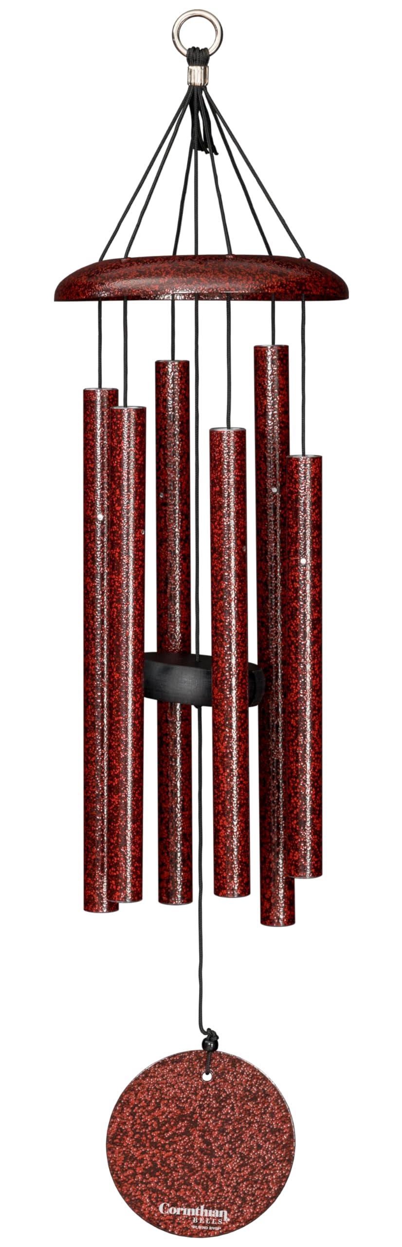 Corinthian Bells by Wind River - 27 inch Ruby Splash Wind Chime for Patio, Backyard, Garden, and Outdoor Decor (Aluminum Chime) Made in the USA