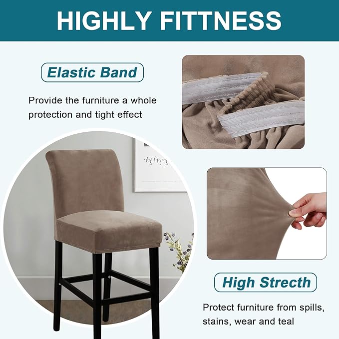 Turquoize Bar Stool Covers 4 Pack Bar Stool Covers