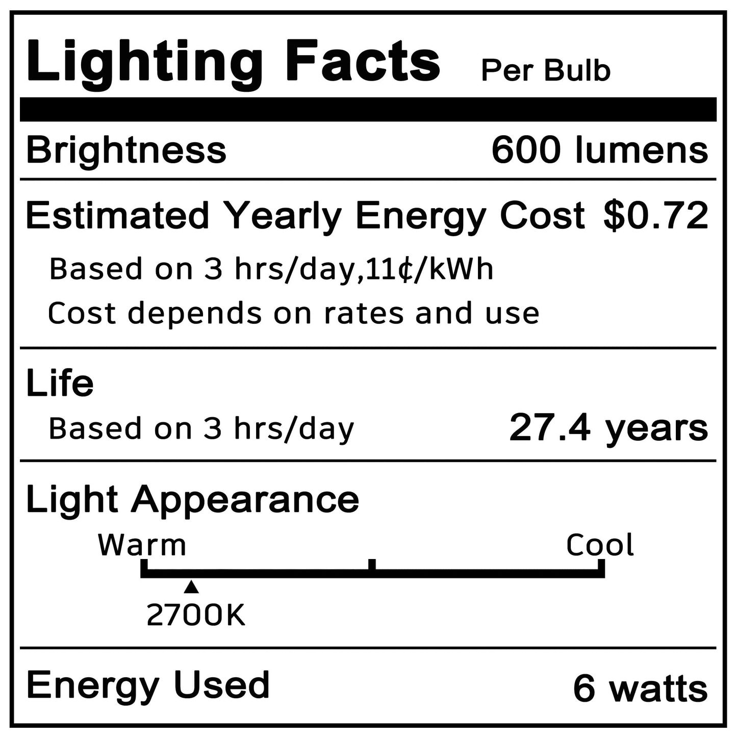 Hylroe E12 Dimmable 6 Watt LED Light Bulb AC120V 600lm Warm White 2700K 60 Watt Halogen Equivalent T6 C7 Candelabra E12 Small Base for Ceiling Fan Chandelier Pendant Wall Sconces Salt Lamp, 4 Pack