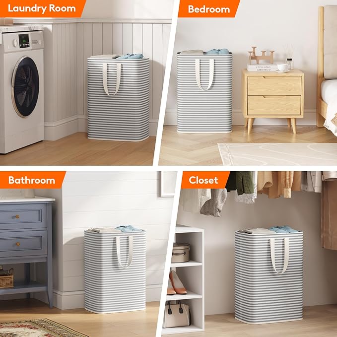 Lifewit 1 Pack Laundry Hamper Large Collapsible Laundry Baskets, Freestanding