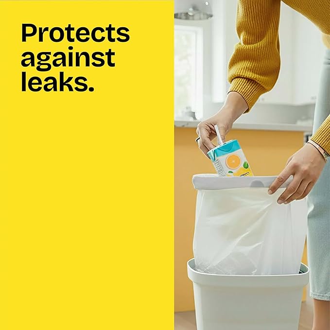 Glad Medium Trash Bags, 8 Gallon, Febreze Fresh Clean Garbage Bags,