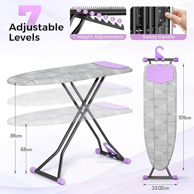 KINGBOARD Ironing Board, Compact Iron Board