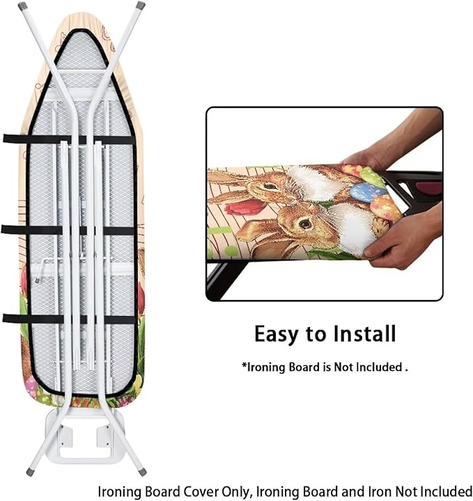 Bunny Ironing Board Cover for Easter Music Note Ironing Board Covers Standard