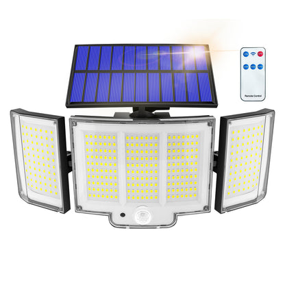 Solar Lights Outdoor Garden Lights 1 Pack 348LED 2000LM IP65 270° 3 Modes Solar Security Lights Outdoor Motion Sensor Outdoors Wall Lights Solar Wall Light Outdoors Motion Sensor Light